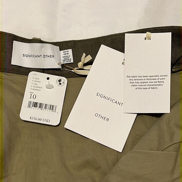 ✨H.P.✨ NWTS F.P. TAILORED LINEN PANTS (10) - Picture 9 of 15